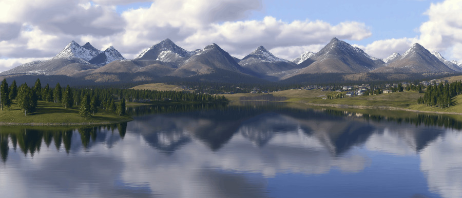 Mirrored Mountain puzzle preview